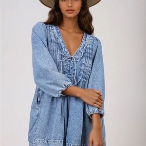 Denim Romper